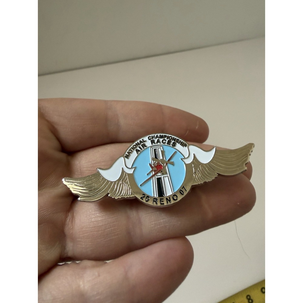 2007 National Championship RENO AIR‎ RACES Wings Enamel Lapel Pin Nevada